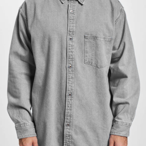 Men's Vintage Workwear Casual Denim Jacket - Grey