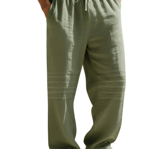 Men’s Linen Summer Pants - Army green