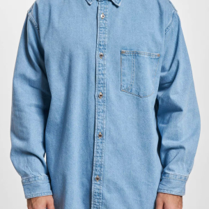 Men's Vintage Workwear Casual Denim Jacket - Sky Blue