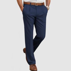 Gentleman's Casual Suit Pants - Navy Blue