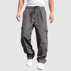 Men's Casual Sport Street Loose Pants - Dark Grey