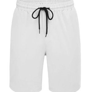 Casual Cotton Athletic Shorts - White