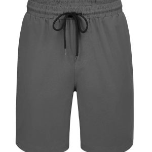 Casual Cotton Athletic Shorts - Dark Grey
