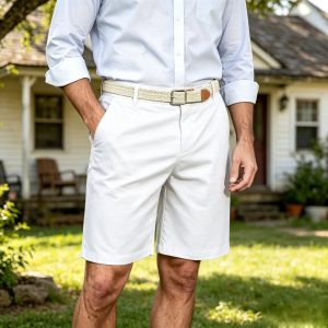 Classic Leisure Cotton Shorts - White