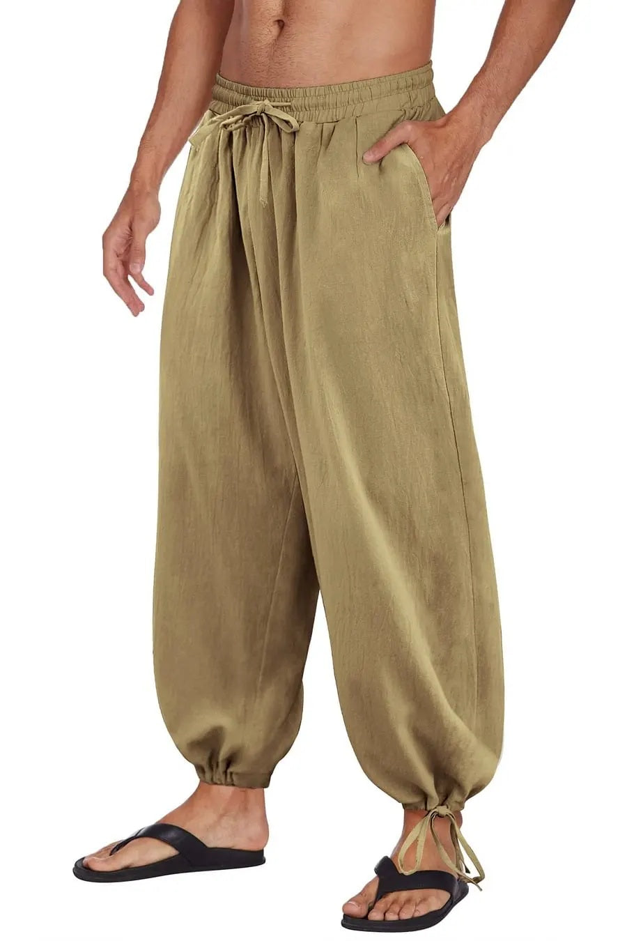 MivanityCottonLinenStyleLooseYogaPantsDarkKhaki.jpg