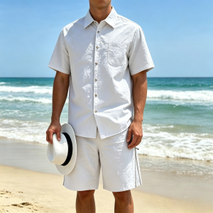 Cozy Cotton Shirt Sets - White