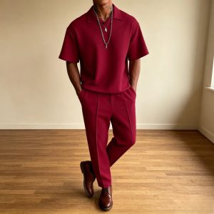 Easy Summer Fashion 2-Piece Sets - Red