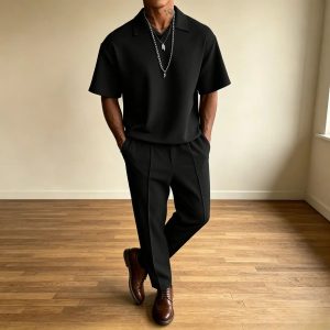 Easy Summer Fashion 2-Piece Sets - Black