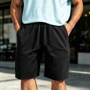 Men's Stylish Loose Casual Shorts - Black