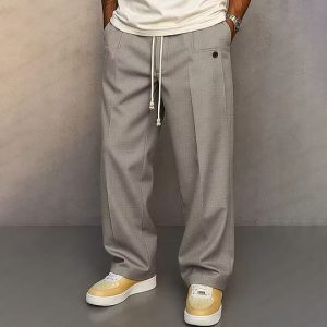 Men’s Urban Drawstring Pants - Light Gray