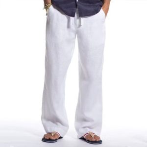 Oversized Men's Casual Shorts - White