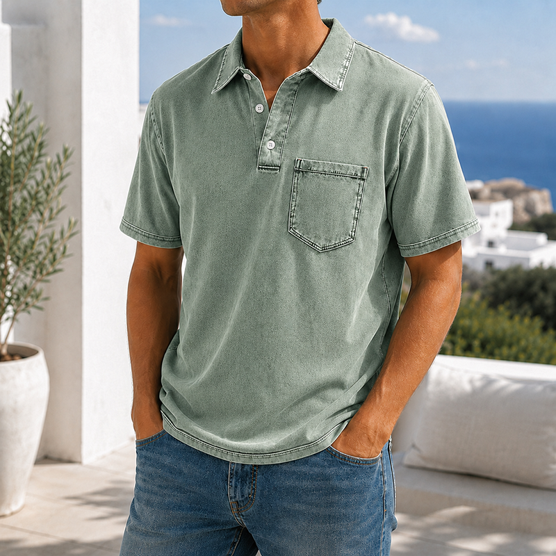 MivanityRetroEverydayLapelPocketCasualShortSleevePoloSageGreen.png