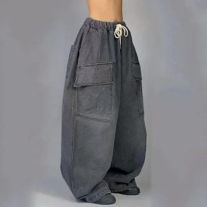 Washed Baggy Jeans - Gray