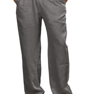 Men's Casual Simple Linen Trousers - Gray