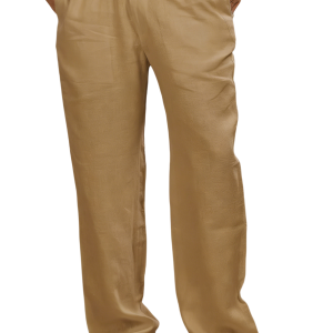 Men's Casual Simple Linen Trousers - Khaki