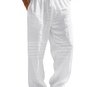 Men’s Linen Summer Pants - White