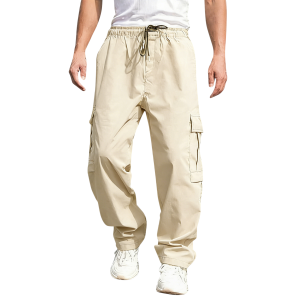 Men's Casual Sport Street Loose Pants - Beige