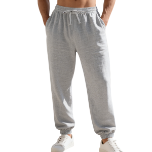 Men’s Linen Jogger Pants - Gray