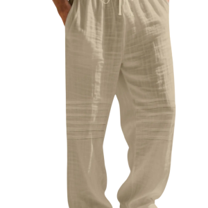 Men’s Linen Summer Pants - Light khaki
