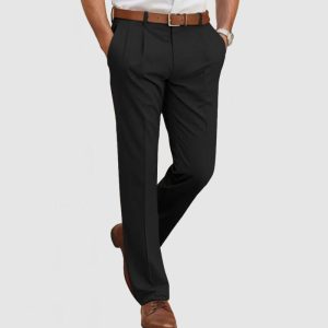 Gentleman's Casual Suit Pants - Black